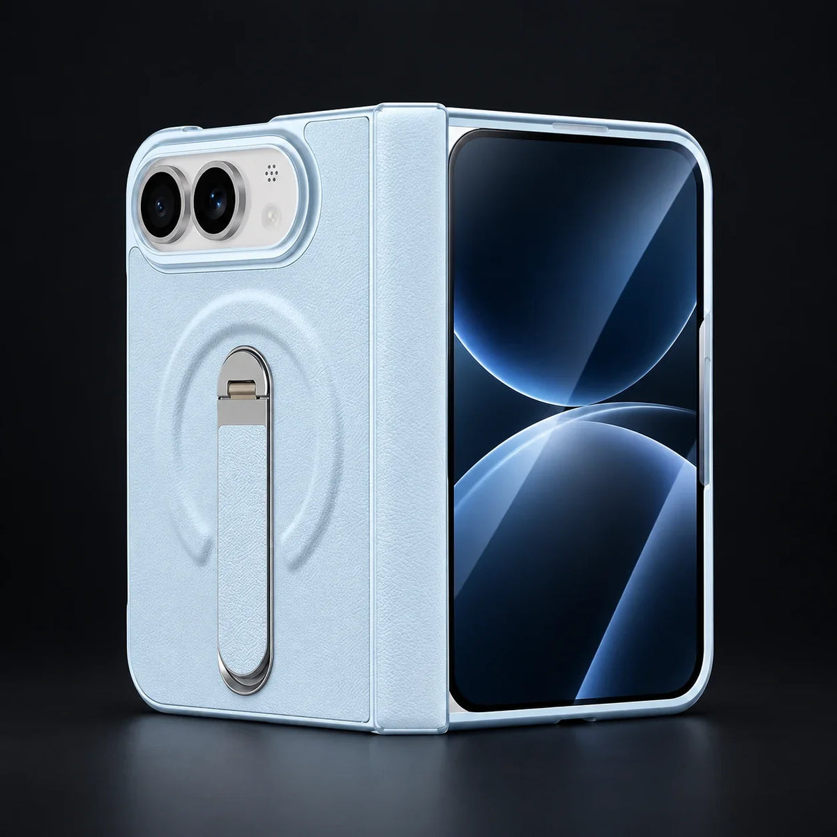 NØVA Duo Stand — sky blue studio finish visualization
