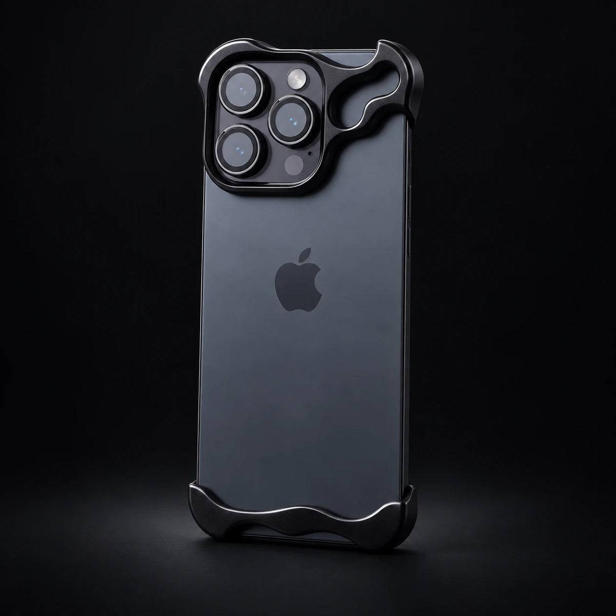 NØVA Twin – black case finish on an example phone, dark studio photograph